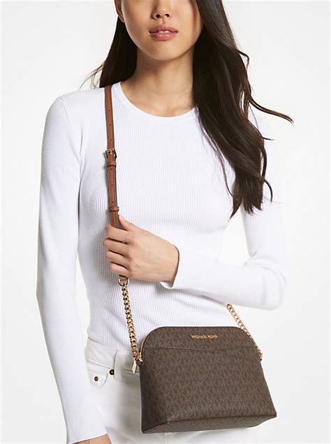 michael kors jet set medium cross body|michael kors jet set silver.